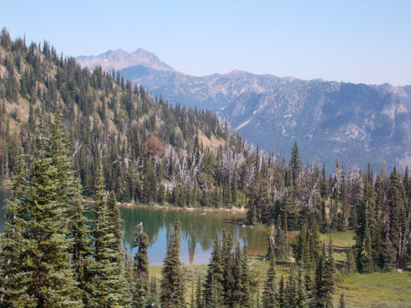 View above Cradle Lake